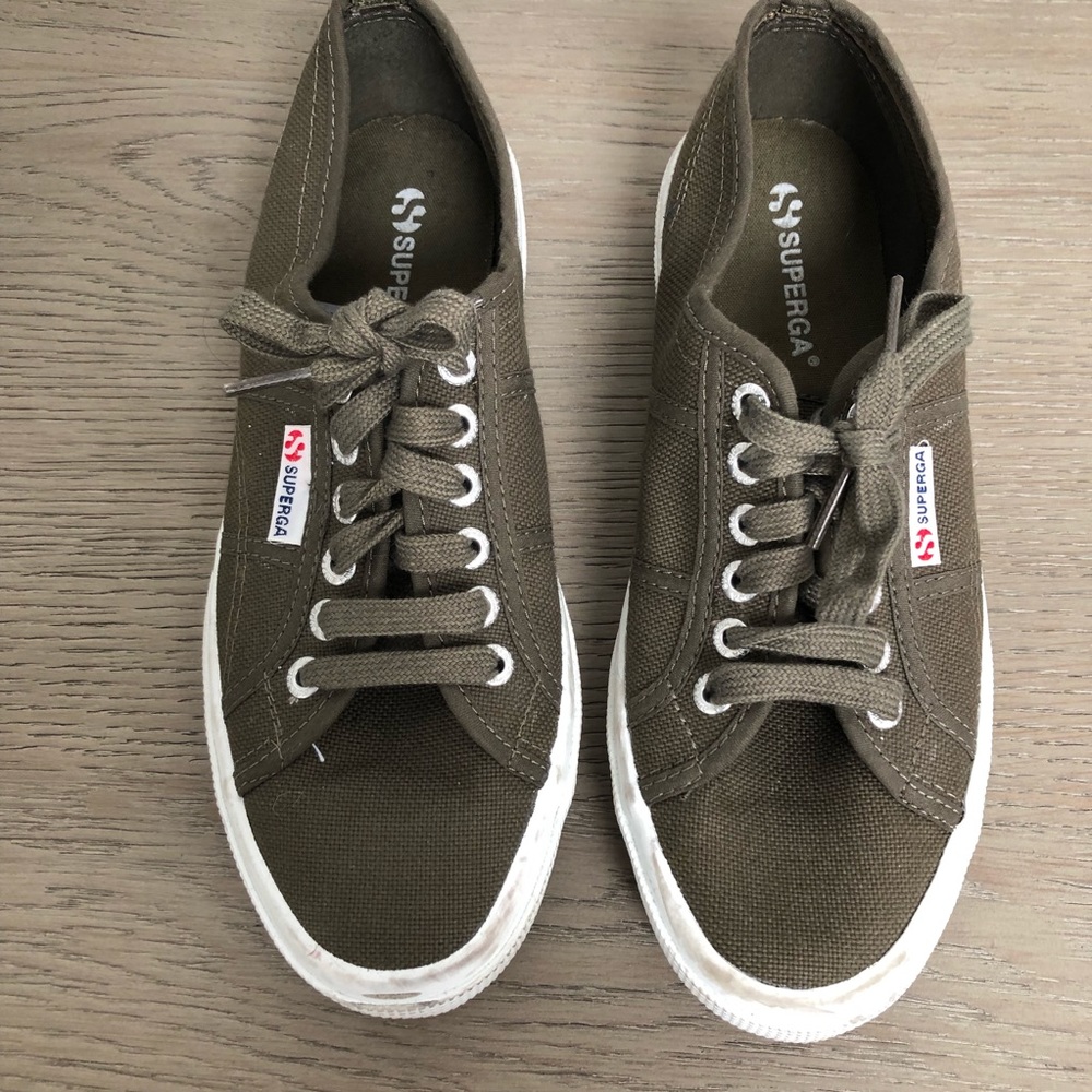 Superga Olive Green Sneakers